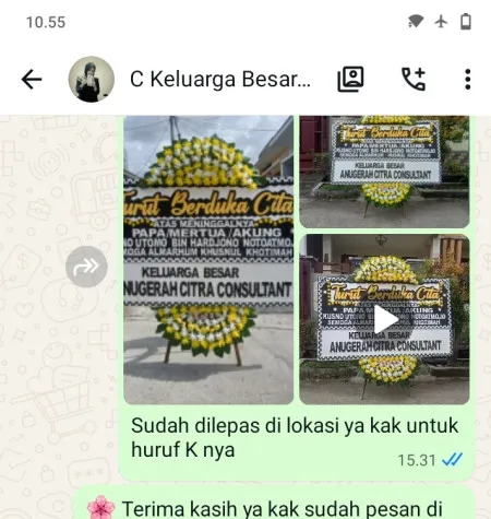Pengiriman Papan Bunga Duka Venue Wedding Alam Sutera