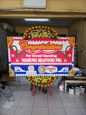 Papan Bunga di Venue Wedding Alam Sutera