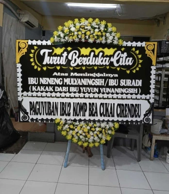 Papan Bunga di Venue Wedding Alam Sutera